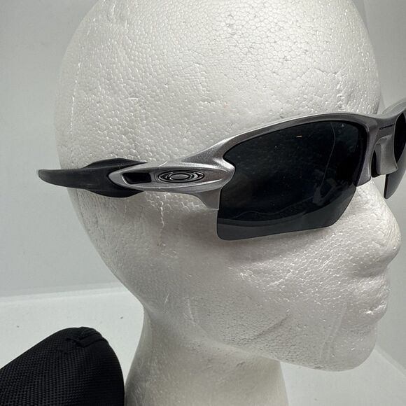 Oakley Flak 2.0 009188-31 Sports Sunglasses Half-Rim Wrap Rectangle With Case - Picture 2 of 6